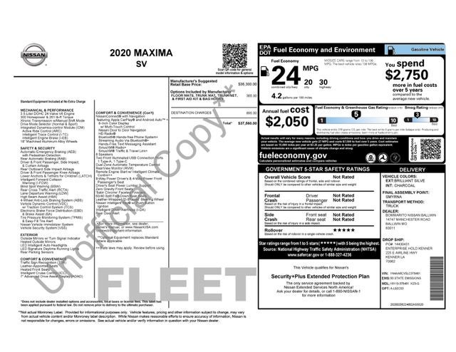 2020 Nissan Maxima 3.5 SV