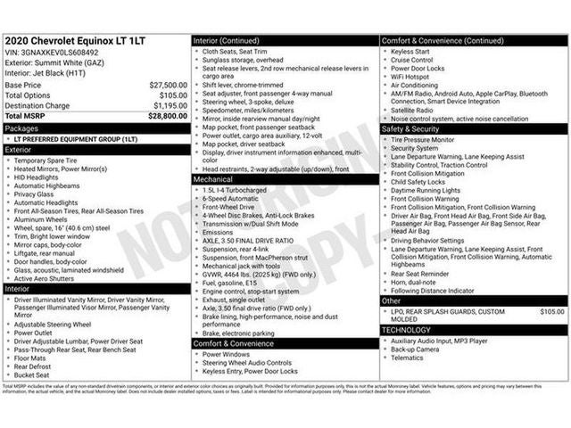 2020 Chevrolet Equinox LT