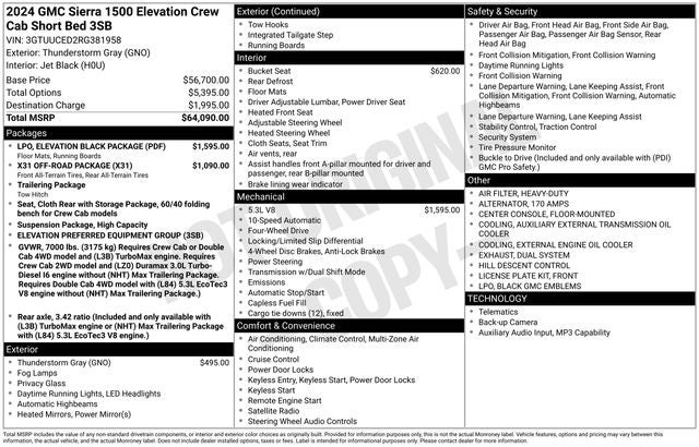 2024 GMC Sierra 1500 Elevation
