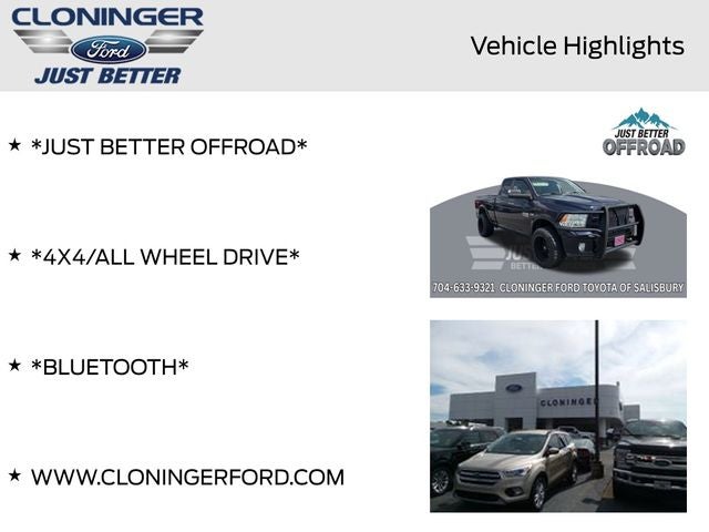 2016 RAM 1500 Outdoorsman