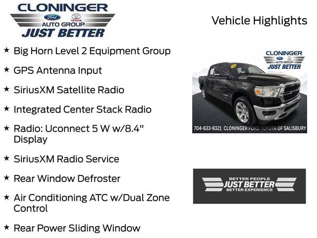 2022 RAM 1500 Big Horn/Lone Star