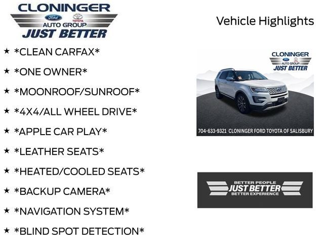 2017 Ford Explorer Platinum