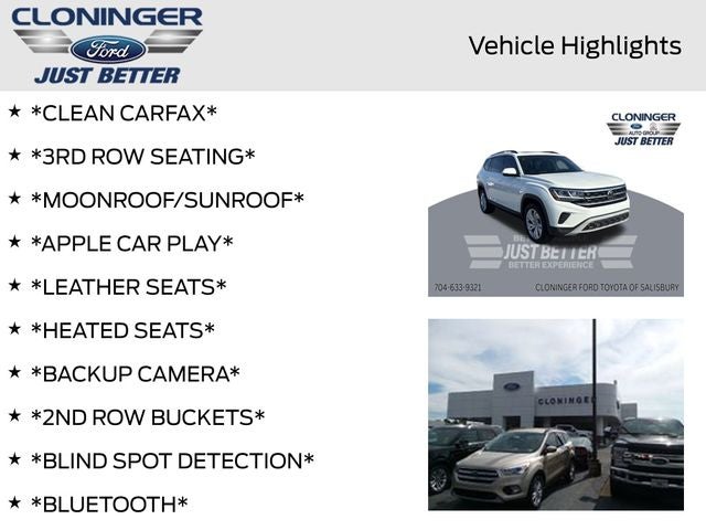 2021 Volkswagen Atlas 3.6L V6 SE w/Technology