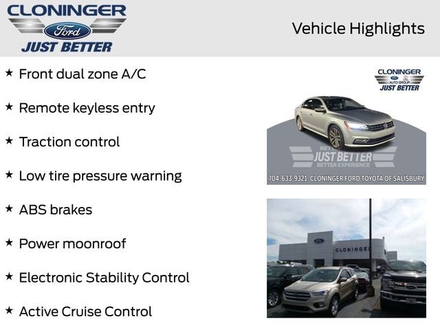 2018 Volkswagen Passat 2.0T SE