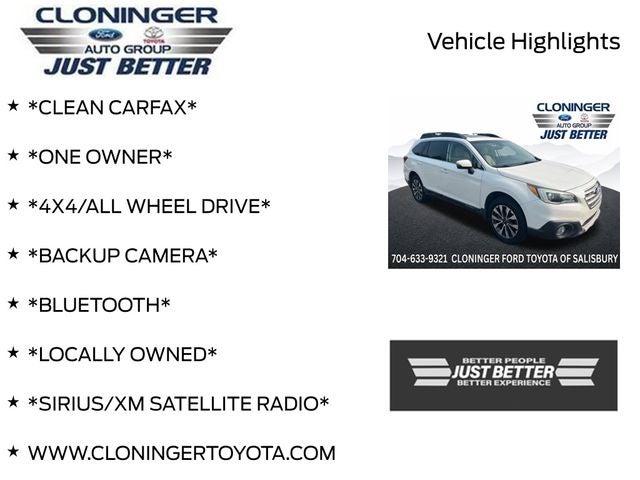 2017 Subaru Outback 2.5i Limited