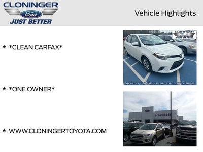 2016 Toyota Corolla LE