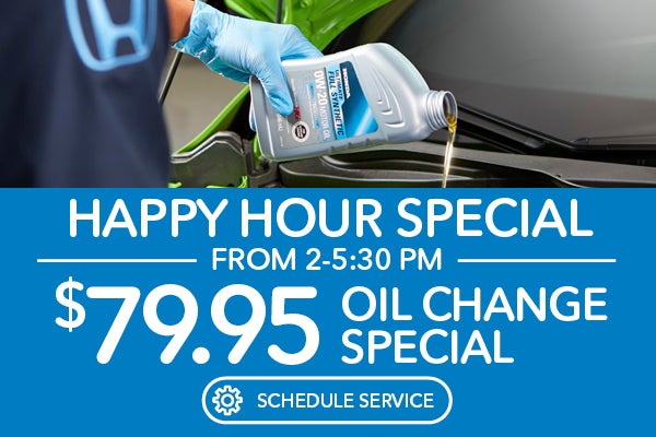 $59.95 Happy Hour Oil Change