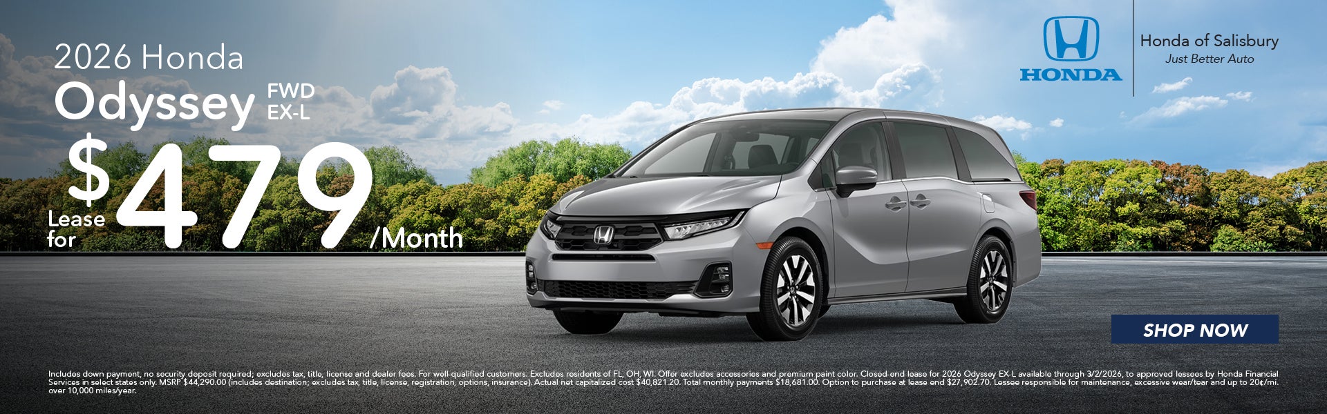 2026 Odyssey FWD EX-L