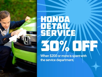 30% Off Honda Detail Service