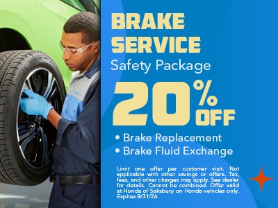 Brake Service Safety Package: 20% Off