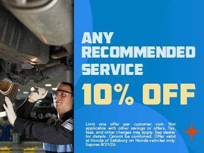 10% Off Any Recommended Service