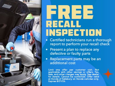 FREE Recall Inspection